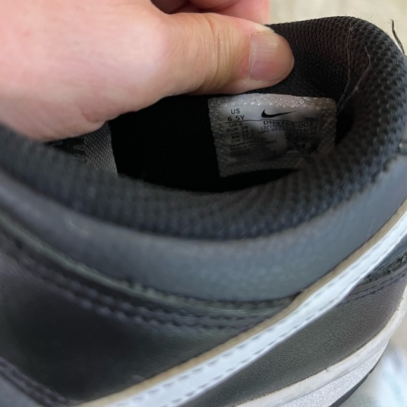 Nike Women’s Low-Top Reverse Panda Dunk Sneaker in Black/White - Picture 7 of 13